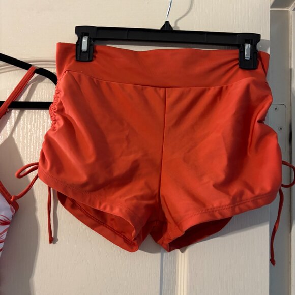 NWOT Women's Tankini Set Hanky Hem Top Swim Shorts Bikini Set Swimsuit SZ M - Picture 7 of 9